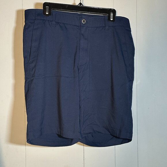 Under Armour Golf Shorts Men 36x10" Match Play Loose Stretch HeatGear Navy Blue - Picture 1 of 8